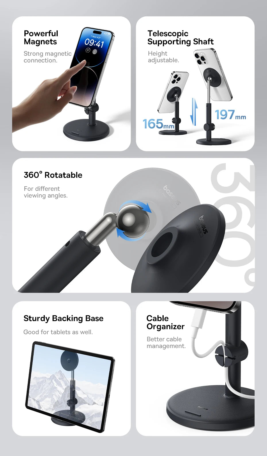 Baseus MagPro Desktop Phone Stand Cluster Baseus MagPro Desktop Phone Stand Cluster